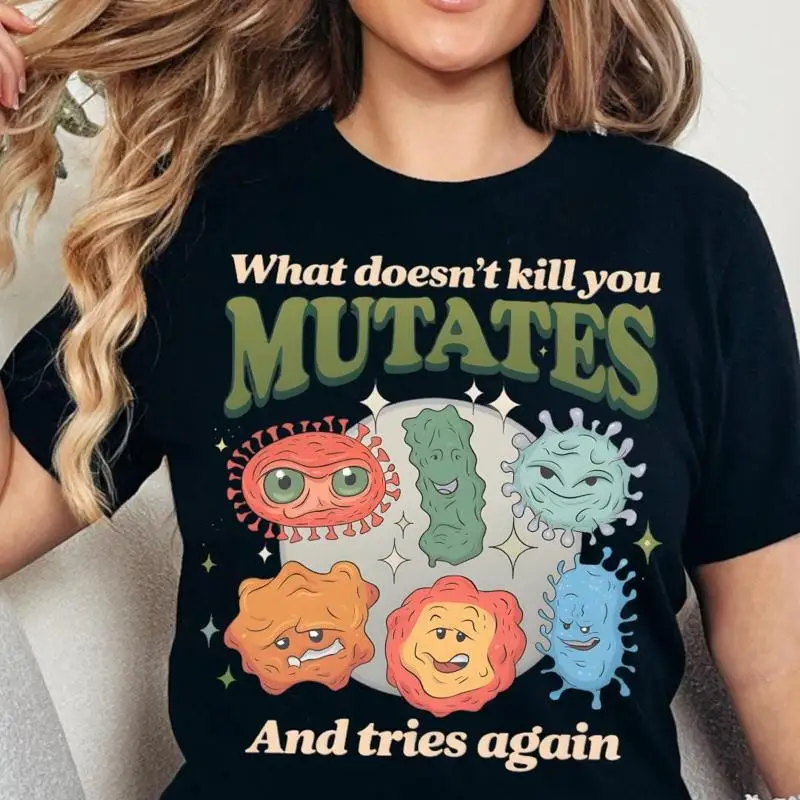Medical Lab And Science - Camiseta divertida con motivos de microbiología,