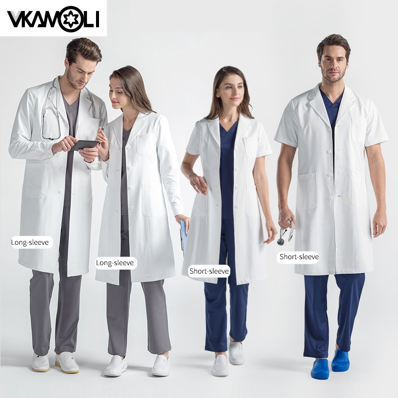 Bata blanca de tela anti-Zou d - Lab Coat Medical reseña y precio