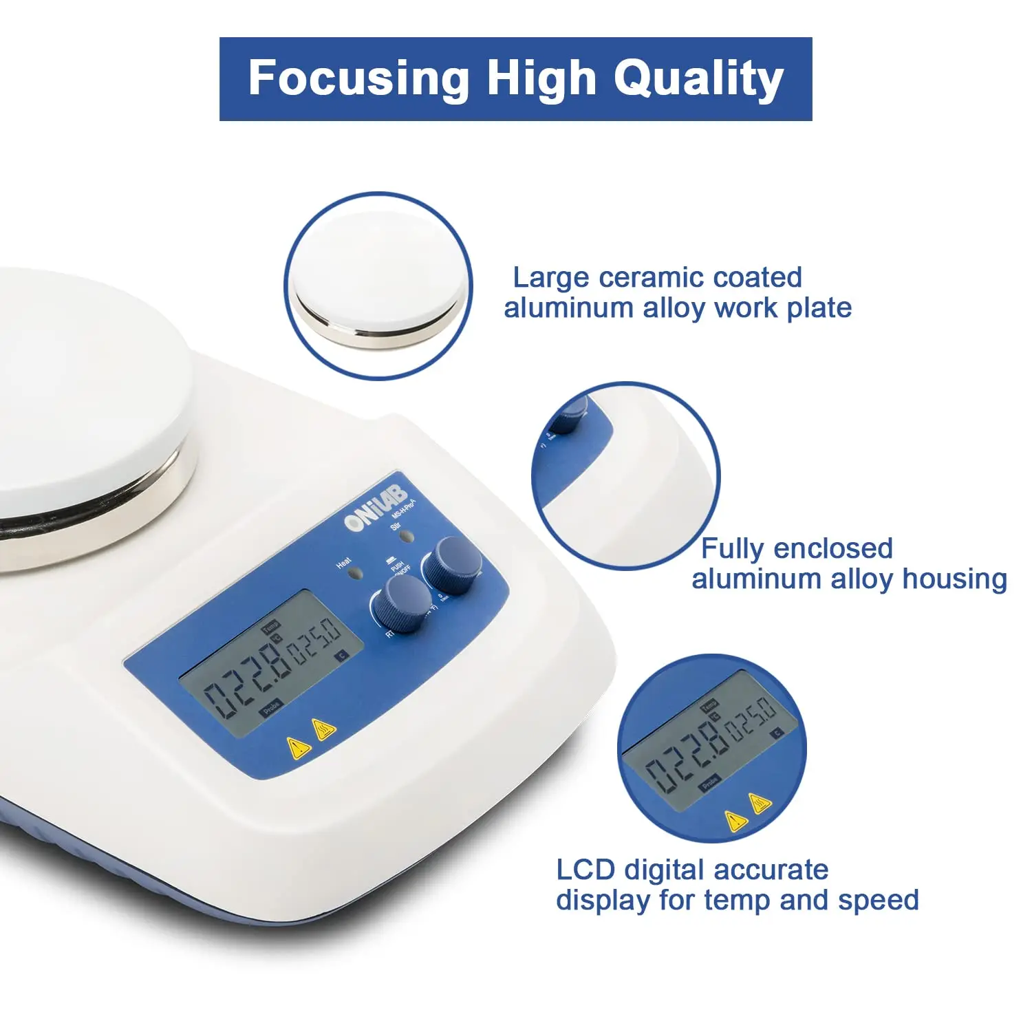 Agitador magnético con placa c - Magnetic Stirrer Hotplate reseña y precio