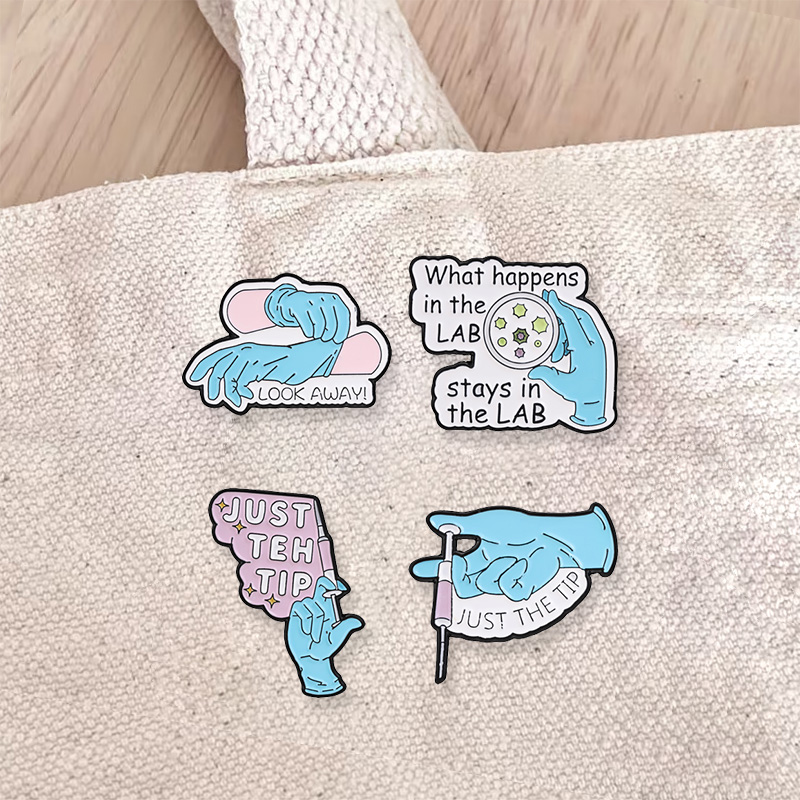 Pin de esmalte con cita divert - Medical Lab Quotes reseña y precio