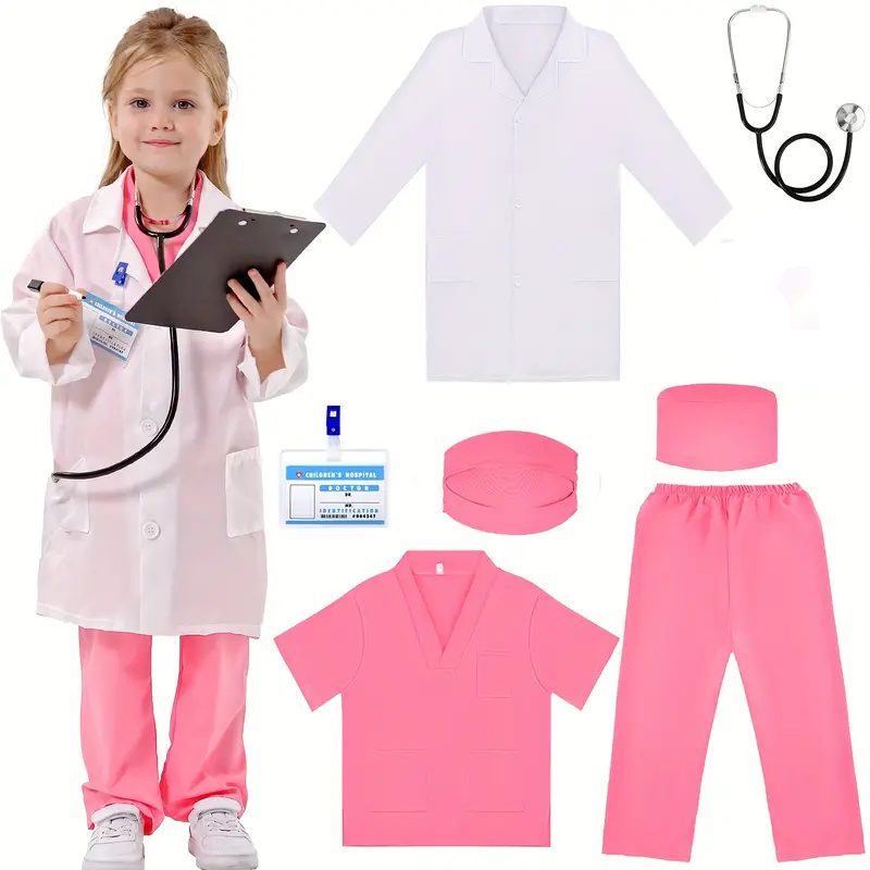 7 Uds. Traje de Cosplay de méd - Lab Coat Medical reseña y precio